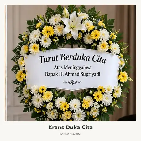 Krans Bunga Duka Pondok Gede